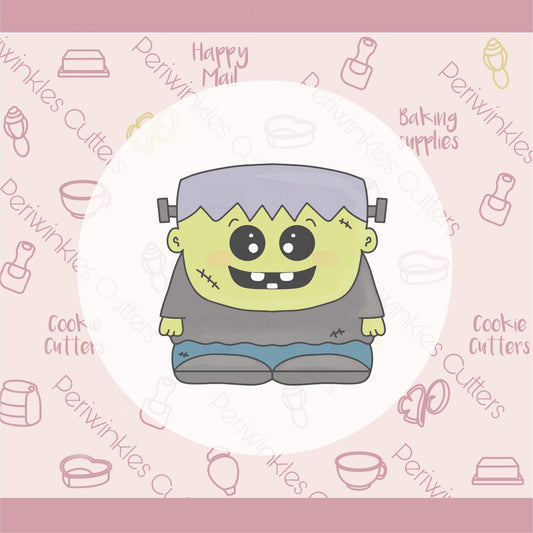 Chubby Franke Monster Cookie Cutter - Periwinkles Cutters