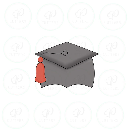 Chubby Grad Hat A Cookie Cutter - Periwinkles Cutters