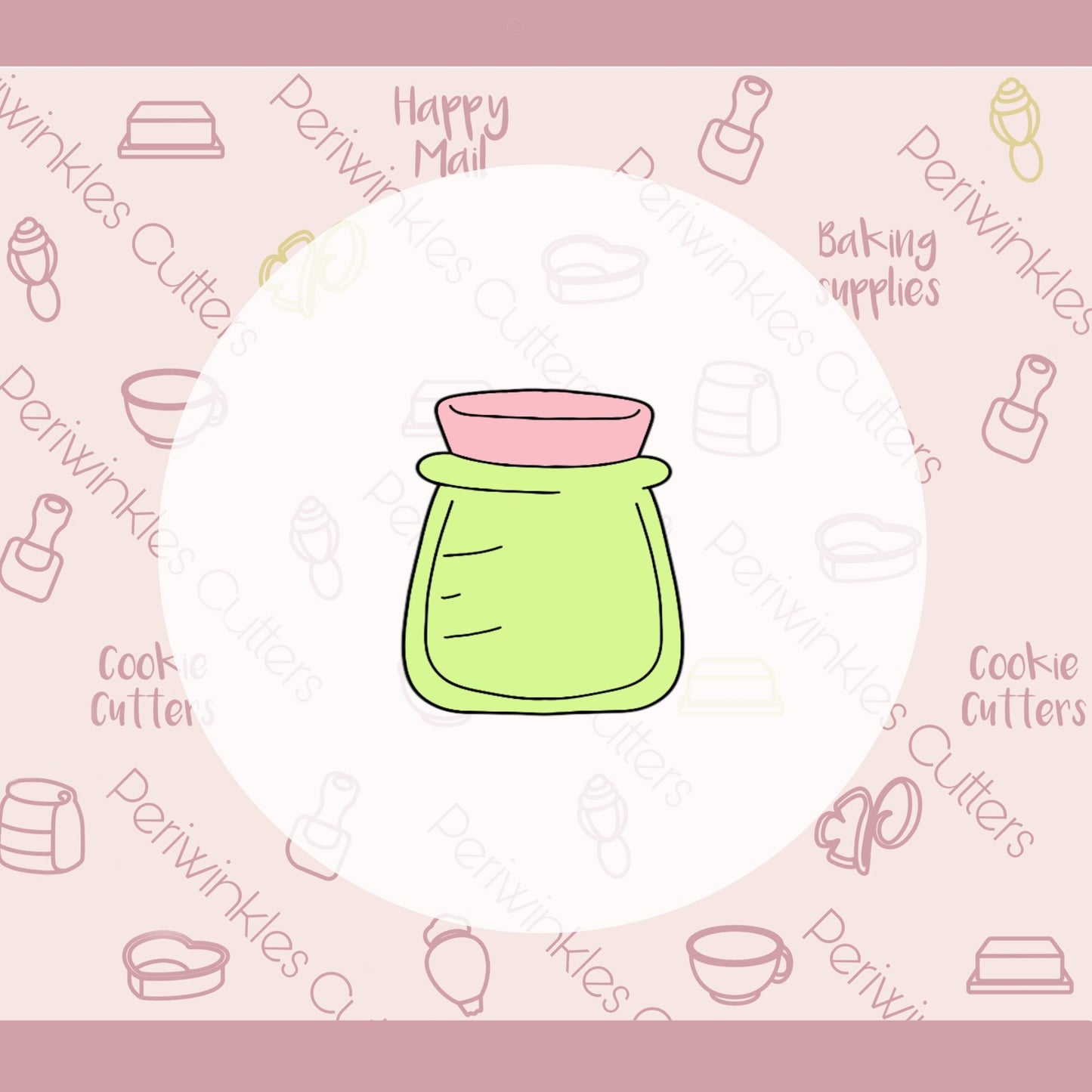 Chubby Poison Bottle Cookie Cutter - Periwinkles Cutters