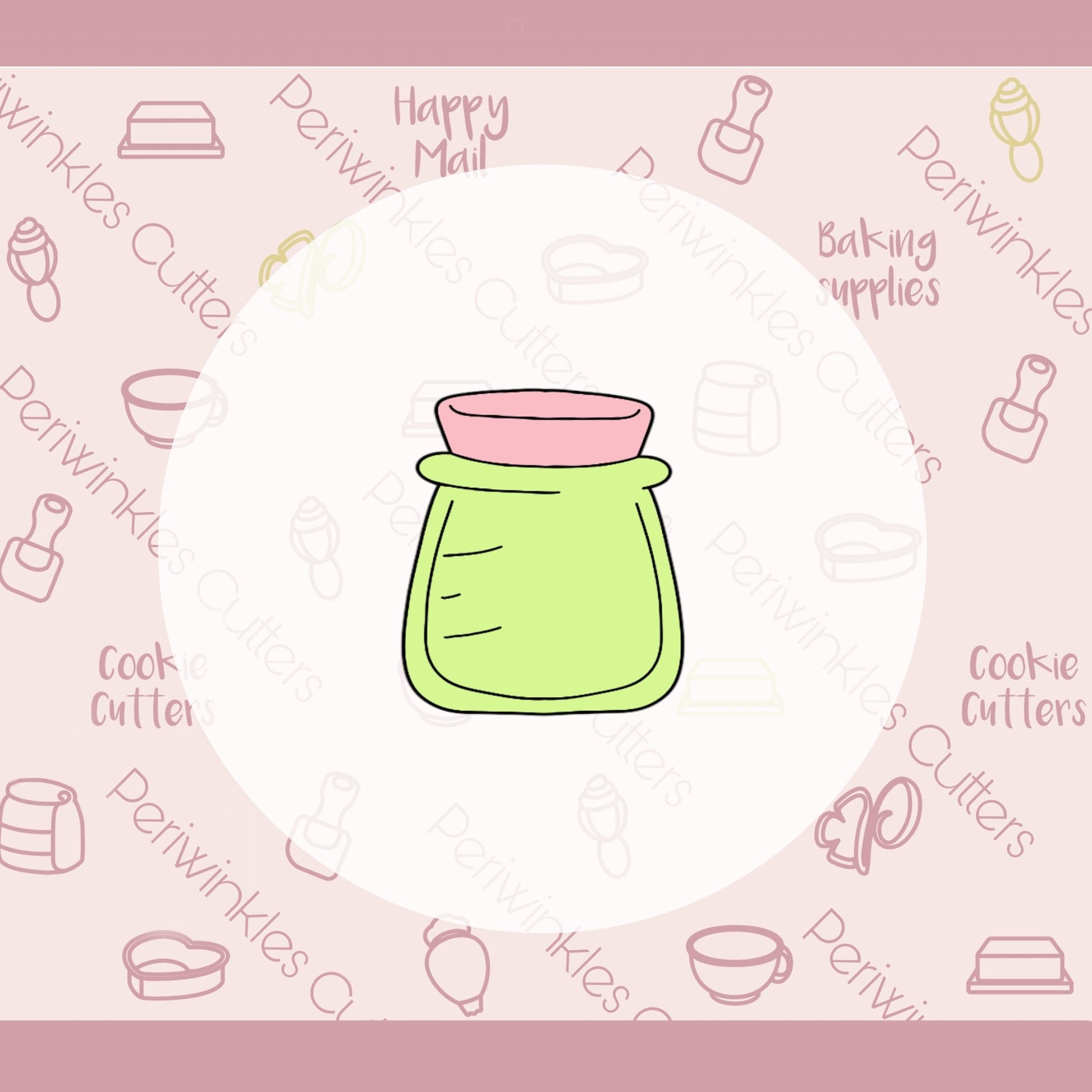 Chubby Poison Bottle Cookie Cutter - Periwinkles Cutters