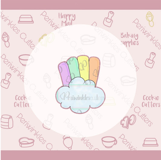 Chubby Rainbow Cookie Cutter - Periwinkles Cutters