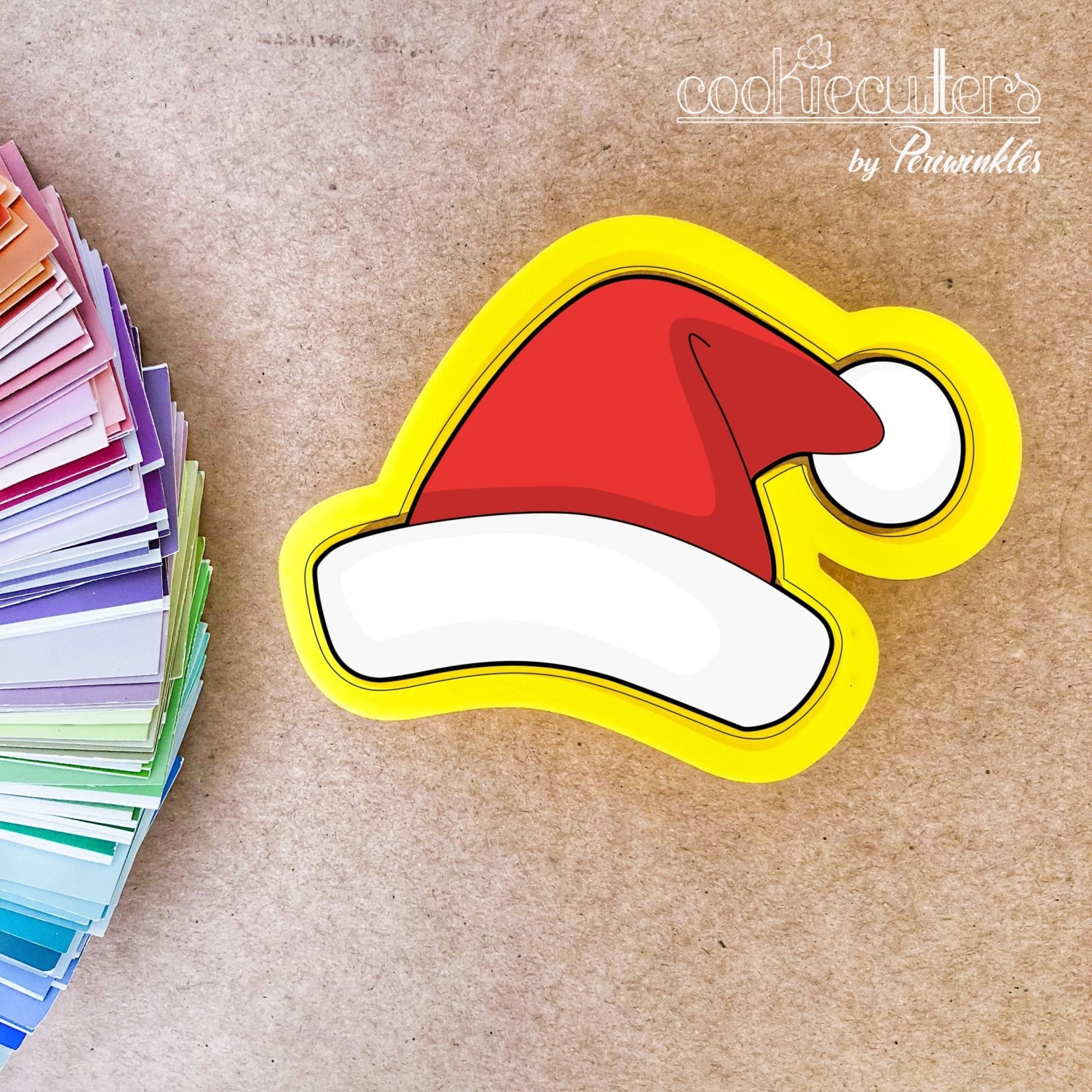 Chubby Santa's Hat Cookie Cutter - Periwinkles Cutters