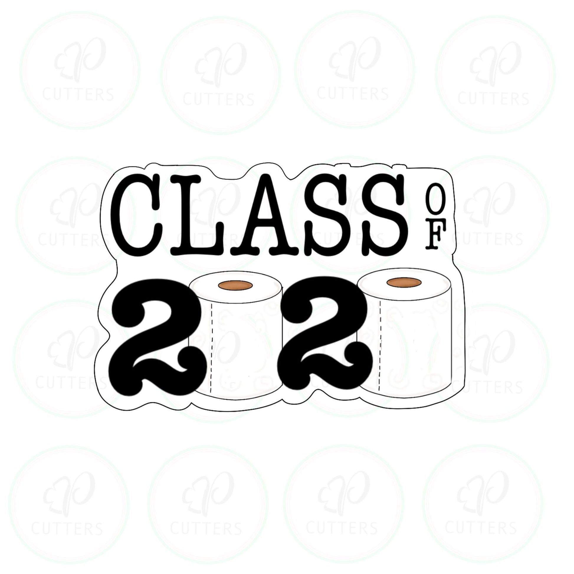 Class of 2020 Plaque Cookie Cutter - Periwinkles Cutters