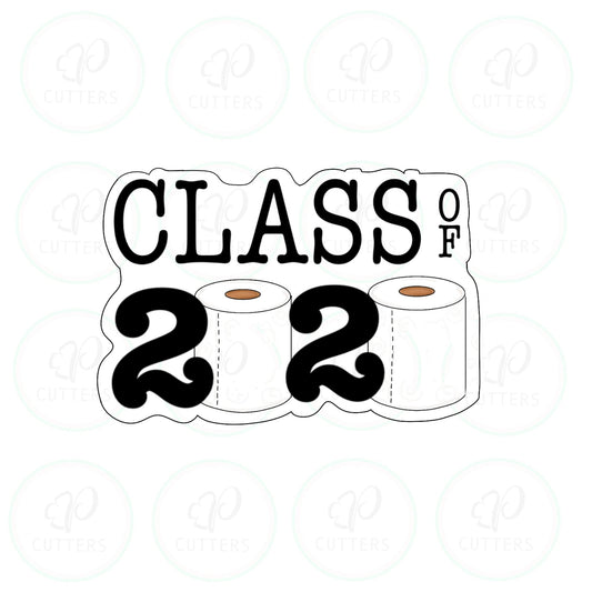 Class of 2020 Plaque Cookie Cutter - Periwinkles Cutters