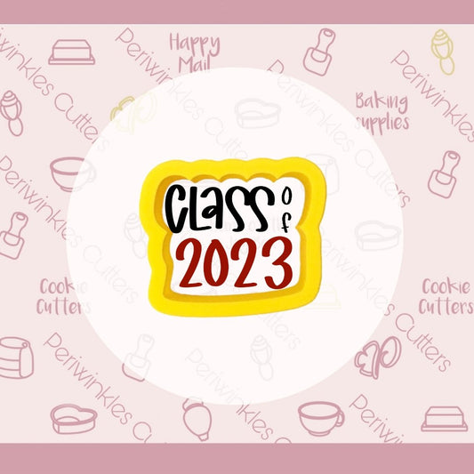 Class of 2023 Cookie Cutter - Periwinkles Cutters Cookie Cutter
