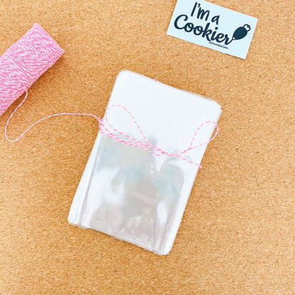 Clear Cellophane Cookie Bag - Periwinkles Cutters