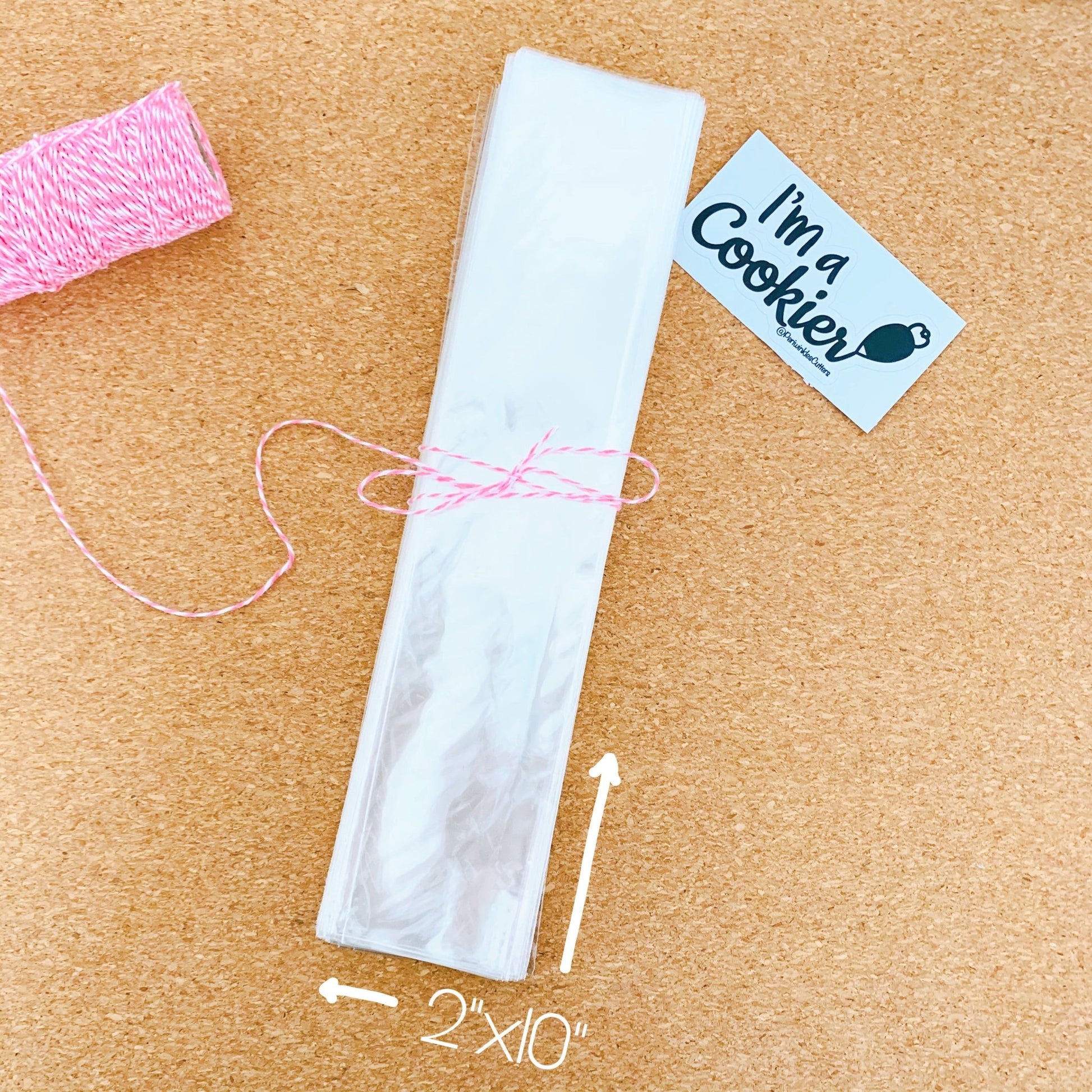 Clear Cellophane Cookie Bag - Periwinkles Cutters