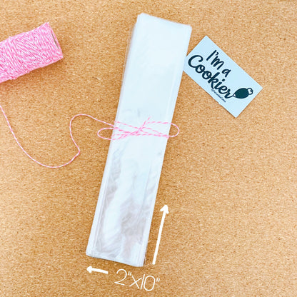 Clear Cellophane Cookie Bag - Periwinkles Cutters