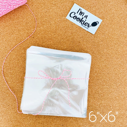 Clear Cellophane Cookie Bag - Periwinkles Cutters