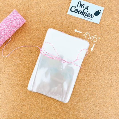 Clear Cellophane Cookie Bag - Periwinkles Cutters