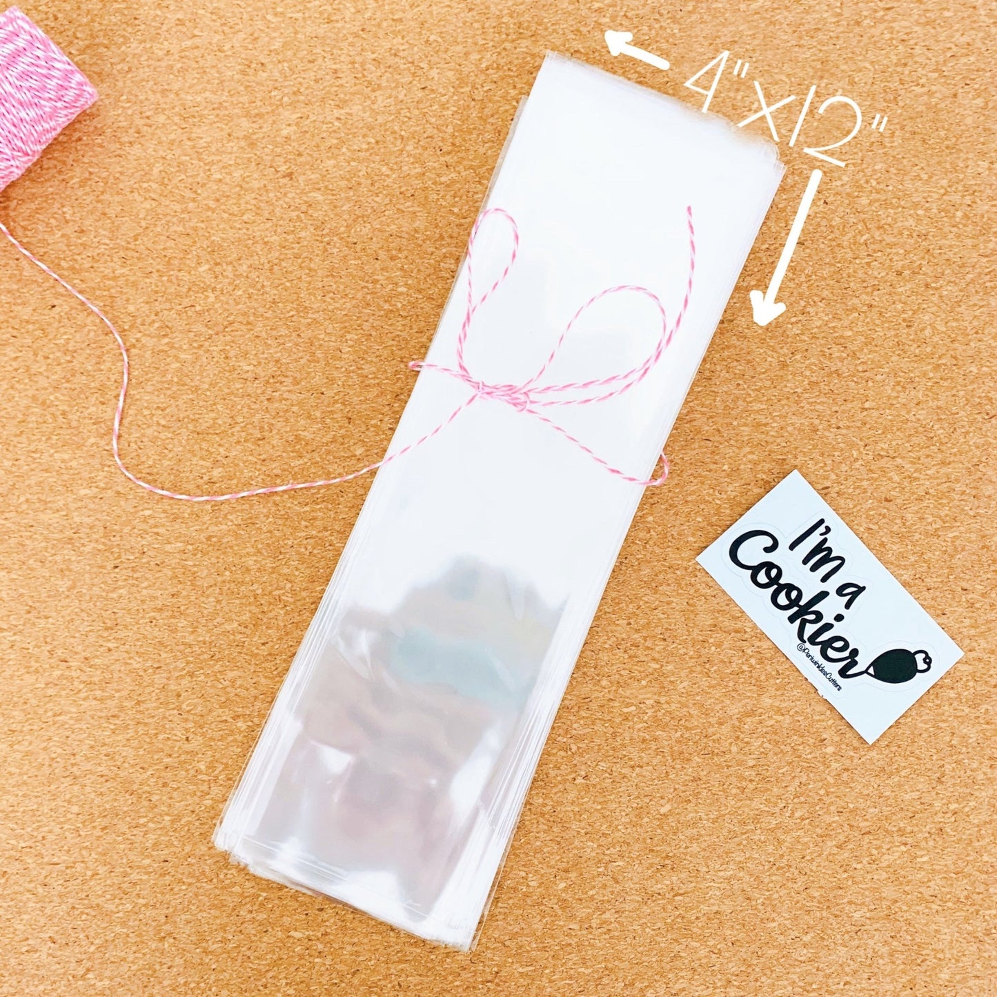 Clear Cellophane Cookie Bag - Periwinkles Cutters