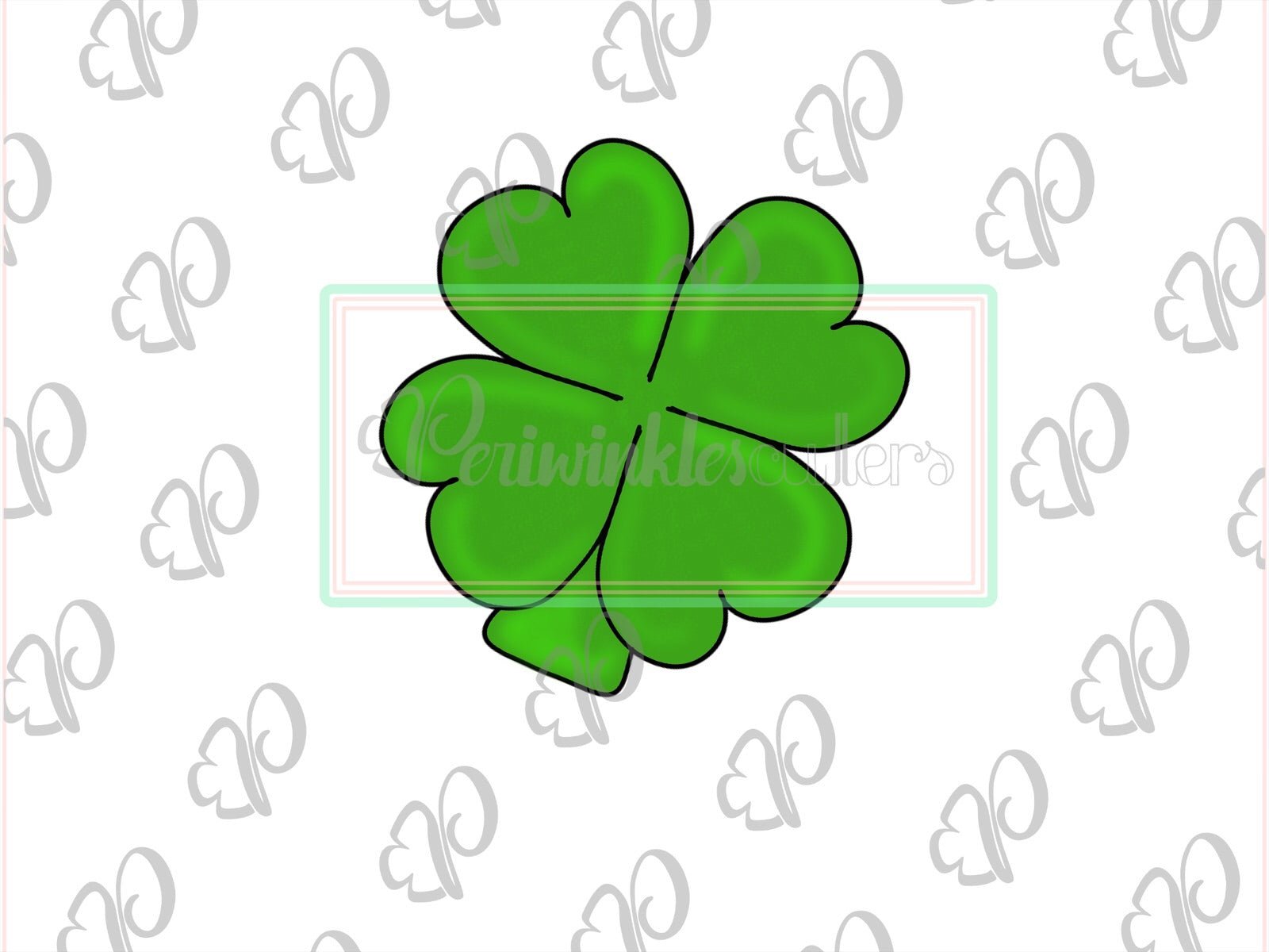 Clover Heart 4 Leaf Cookie Cutter - Periwinkles Cutters