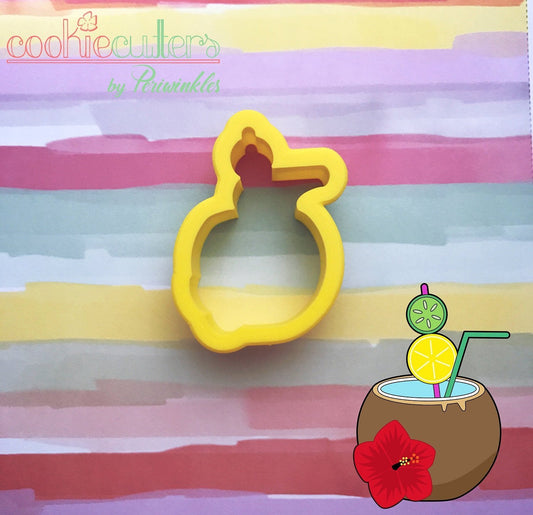 Coconut Colada Cookie Cutter - Periwinkles Cutters