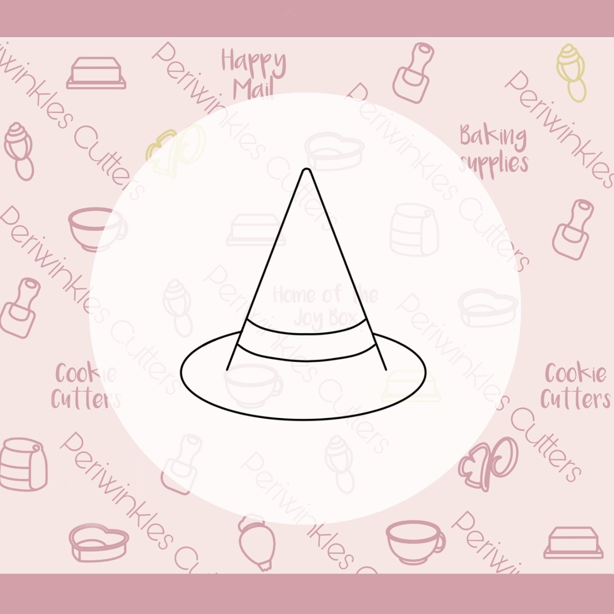 Conical Witch Hat Cookie Cutter - Periwinkles Cutters