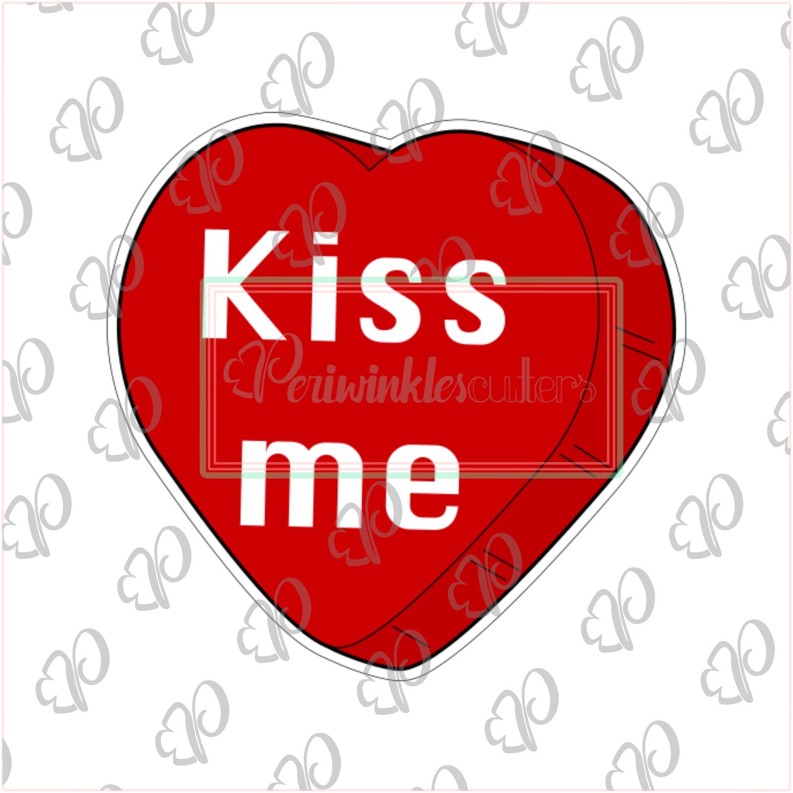 Conversation Heart Cookie Cutter - Periwinkles Cutters