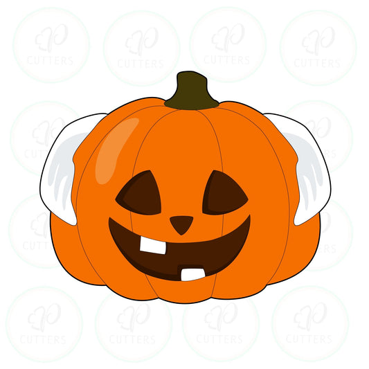 Cool Bald Pumpkin Cookie Cutter - Periwinkles Cutters