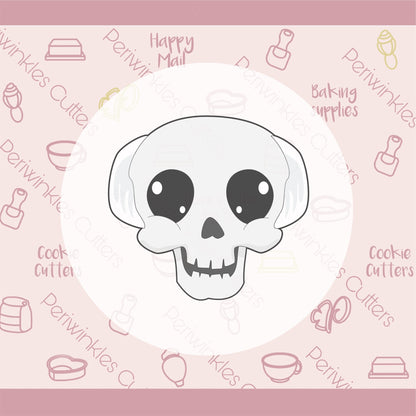 Cool Bald Skull Cookie Cutter - Periwinkles Cutters