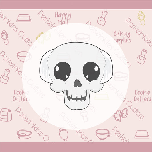 Cool Bald Skull Cookie Cutter - Periwinkles Cutters
