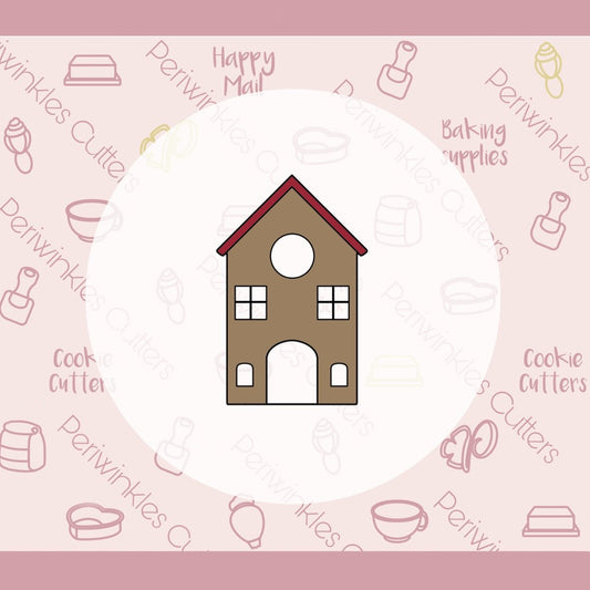 Cottage Farm House Cookie Cutter - Periwinkles Cutters Cookie Cutter