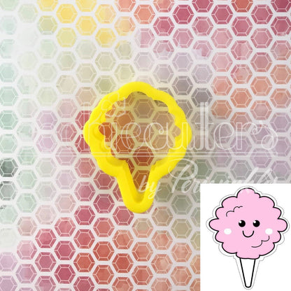 Cotton Candy Cookie Cutter - Periwinkles Cutters