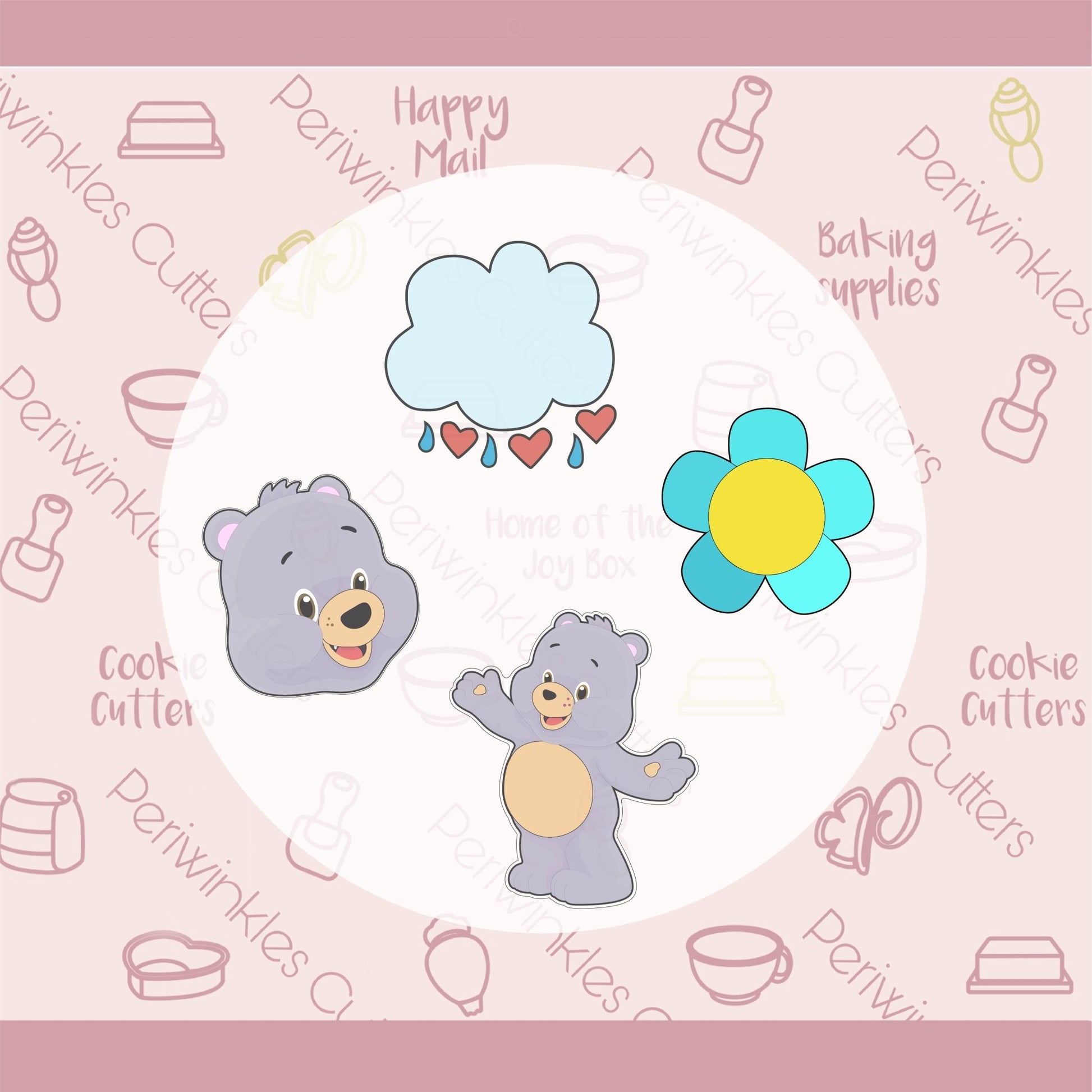 Cute Bears Cookie Cutter - Periwinkles Cutters