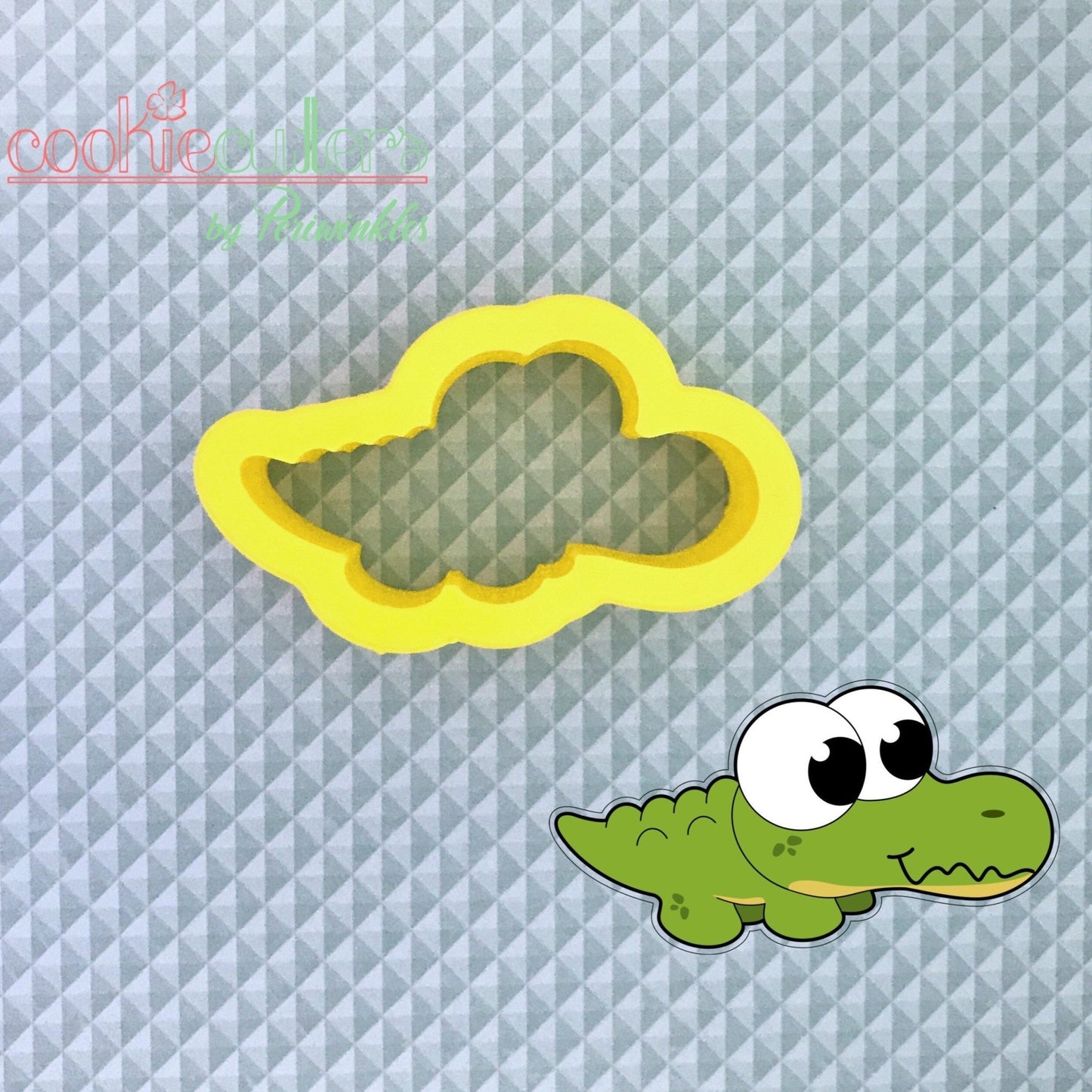 Cute Crocodile Cookie Cutter - Periwinkles Cutters