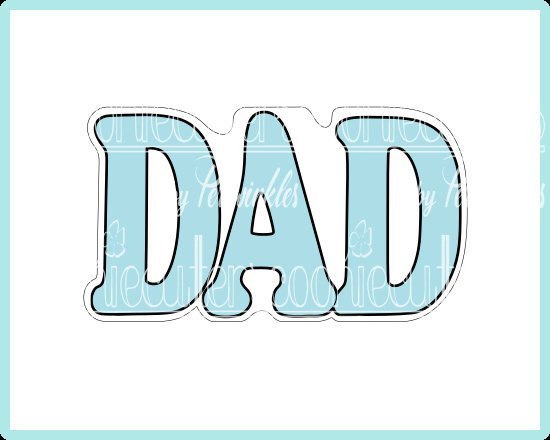 DAD Cookie Cutter - Periwinkles Cutters