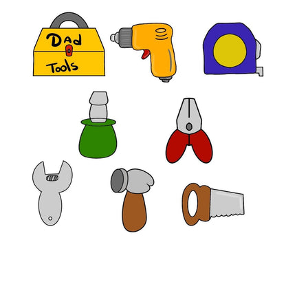 Daddy's Tools Individual Cookie Cutters - Periwinkles Cutters