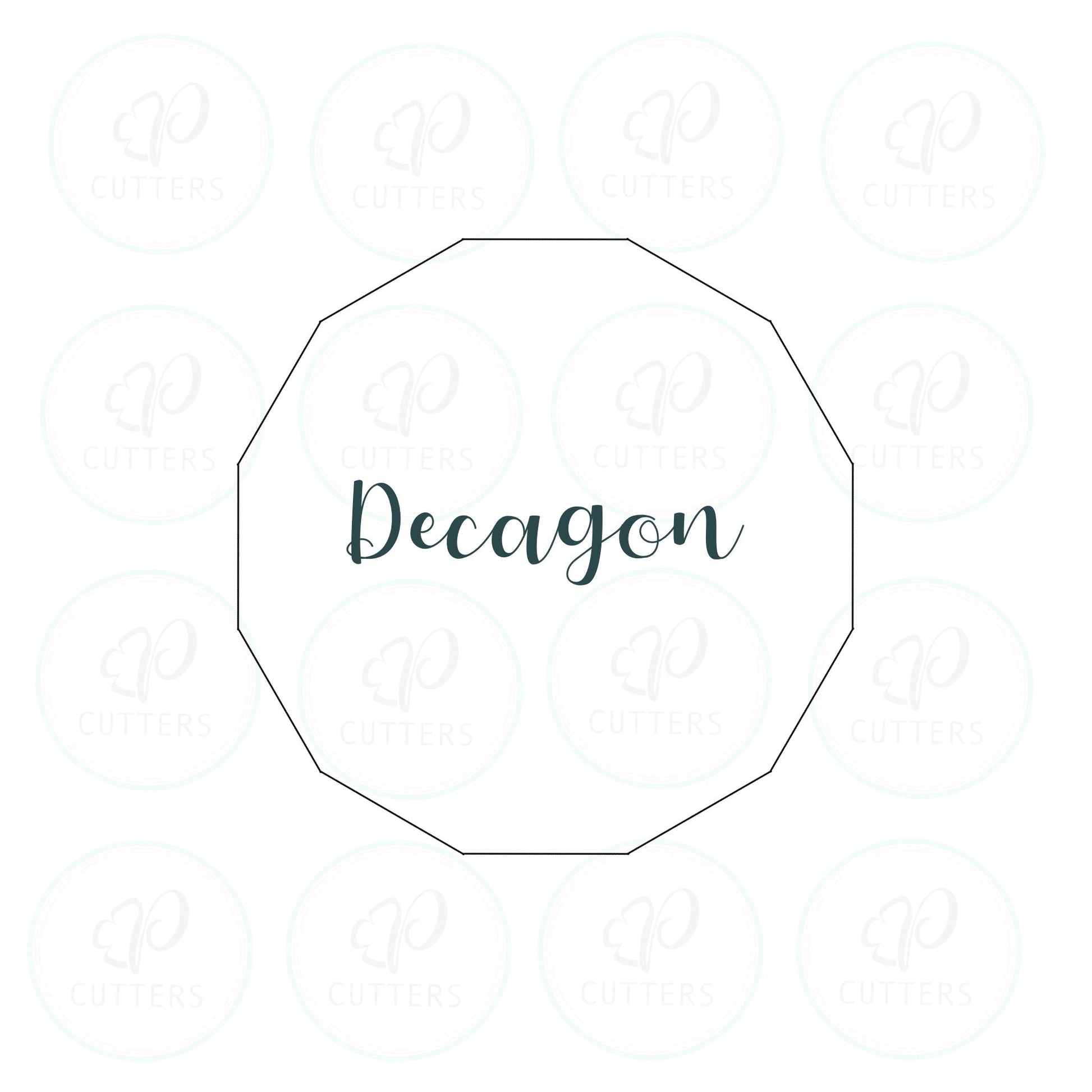 Decagon Cookie Cutter - Periwinkles Cutters