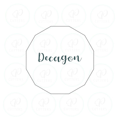 Decagon Cookie Cutter - Periwinkles Cutters