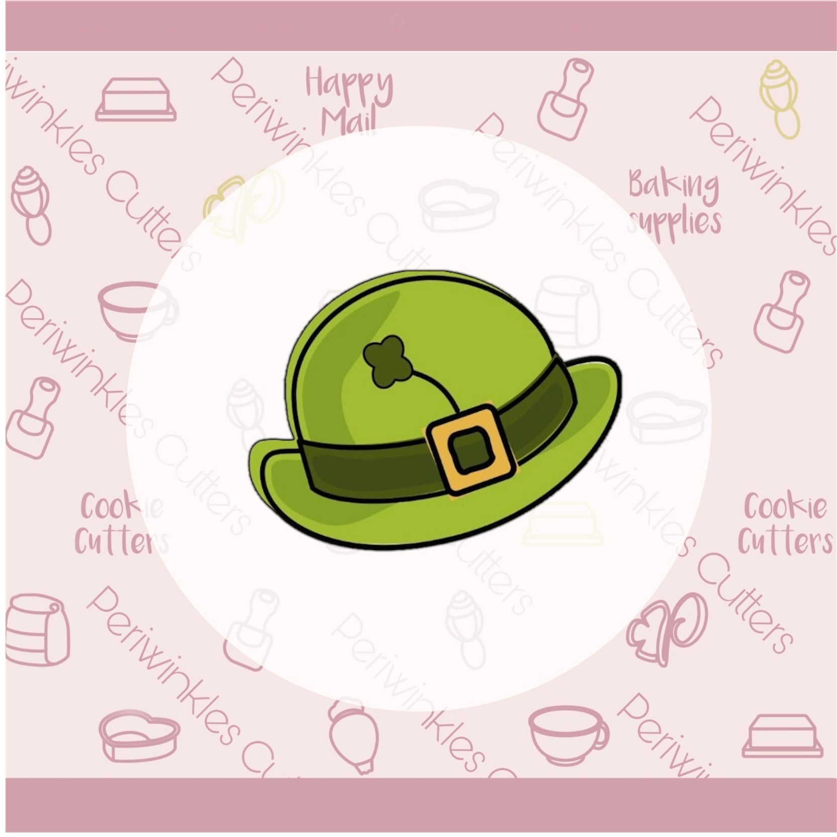 Derby Hat Cookie Cutter - Periwinkles Cutters