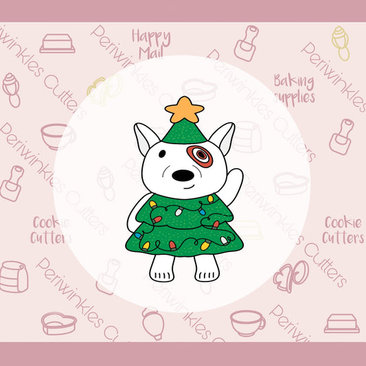 Dog Christmas Tree Ornament Cookie Cutter - Periwinkles Cutters