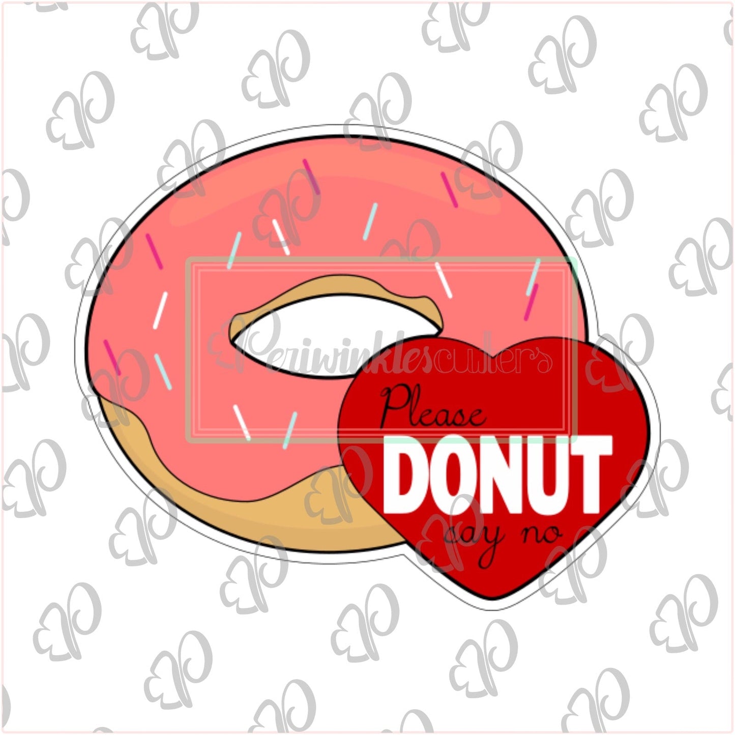 Donut with Heart Cookie Cutter - Periwinkles Cutters