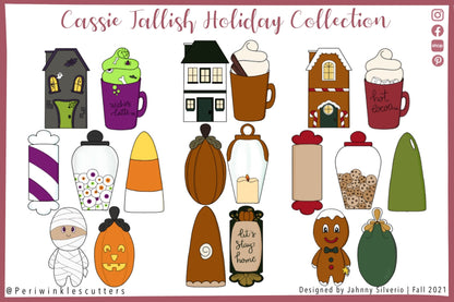 Drop Shape Cassie Tallish Holiday Cookie Cutter - Periwinkles Cutters