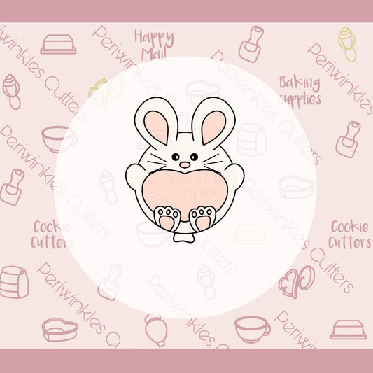 Easter Balloons - Bunny Balloon Cookie Cutter - Periwinkles Cutters