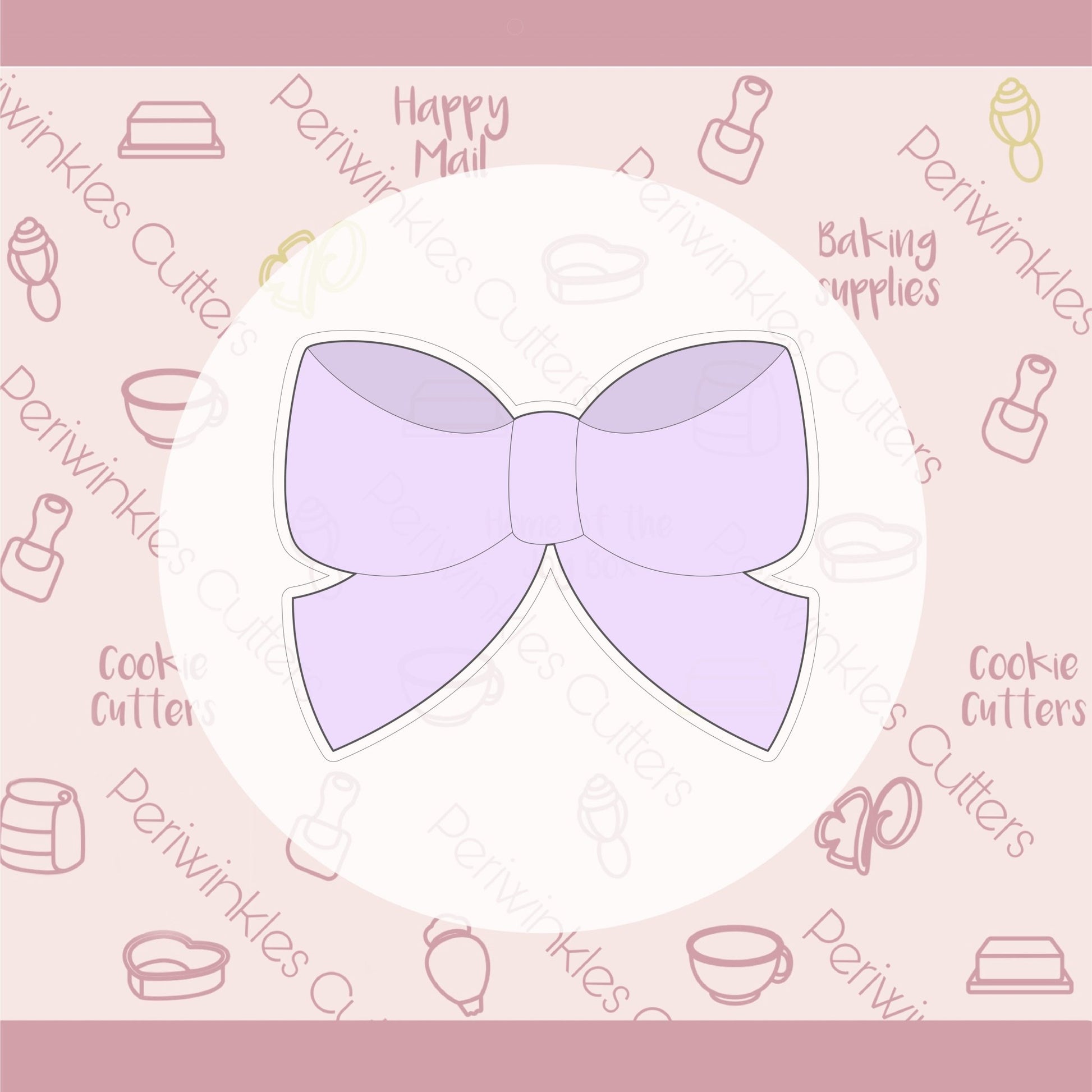 Easter Bow Cookie Cutter - Periwinkles Cutters