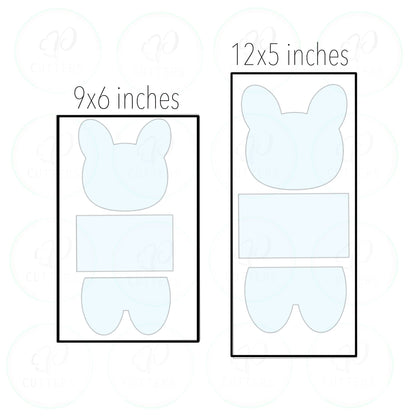 Easter Bunny - 3 Pieces Cookie Cutter Set - Periwinkles Cutters
