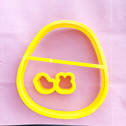 Easter Egg Tic Tac Toe Set Cookie Cutter - Periwinkles Cutters