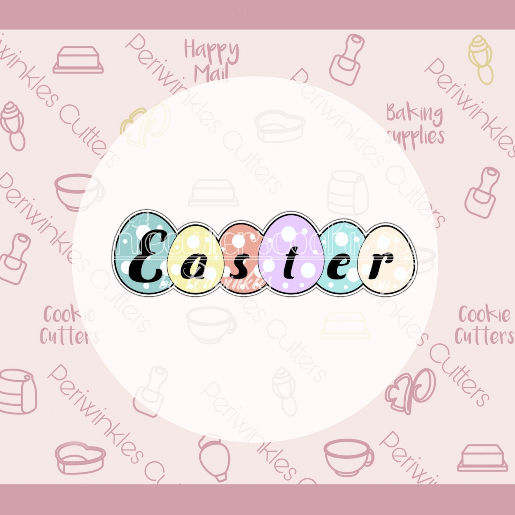 Easter Eggs Stick Cookie Cutter - Periwinkles Cutters