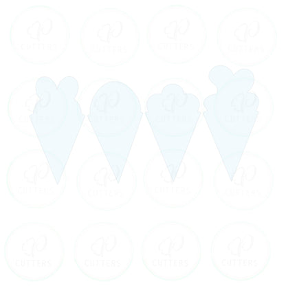 Easter Party Platter - 4 Pieces Cookie Cutter - Periwinkles Cutters