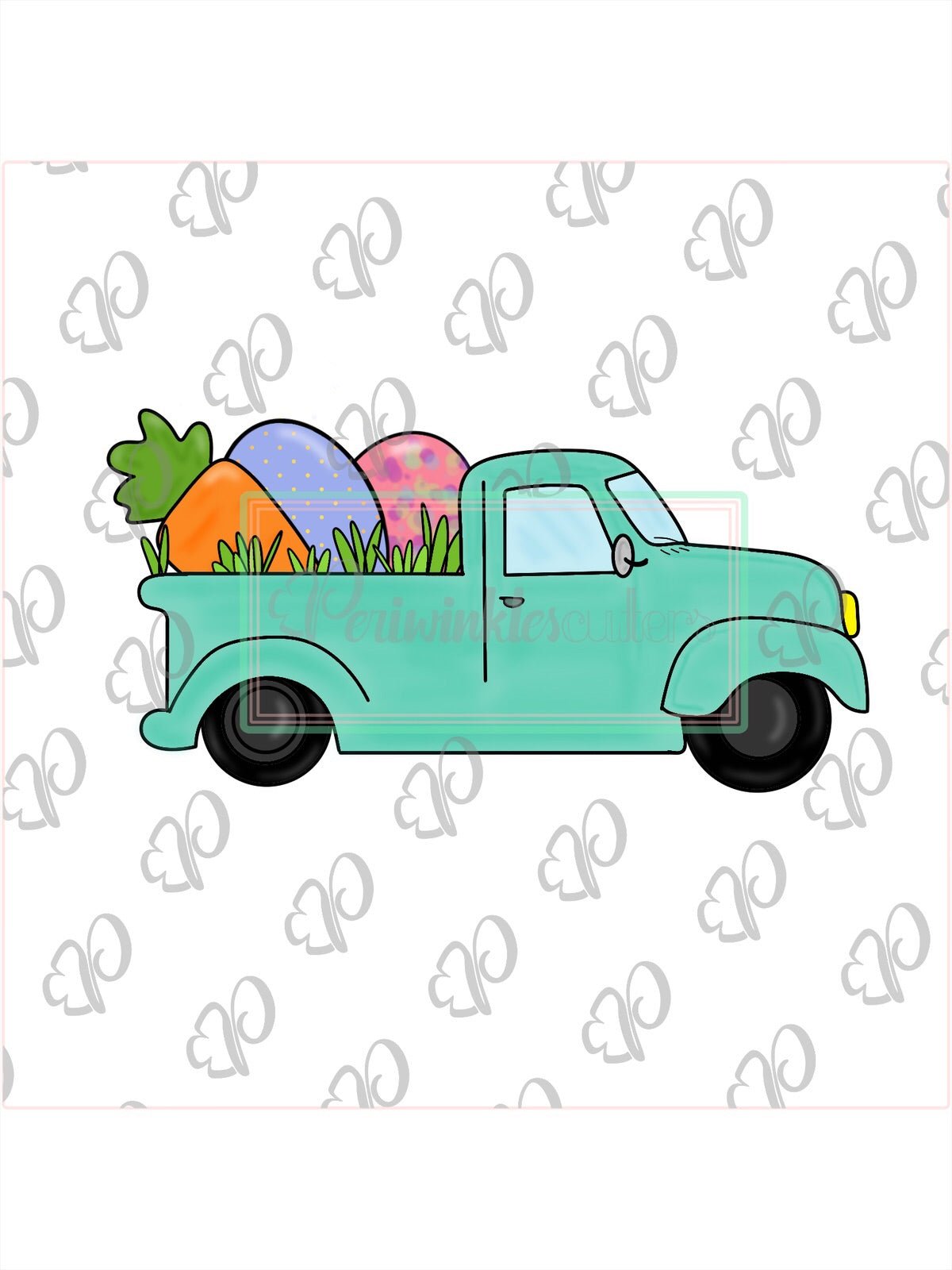 Easter Truck Cookie Cutter - Periwinkles Cutters