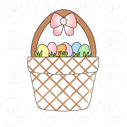 Egg Pot Cookie Cutter - Basket Cookie Cutter - Periwinkles Cutters