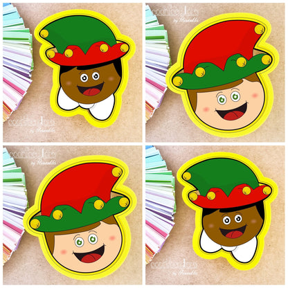 Elf Face 2017 Cookie Cutter - Periwinkles Cutters