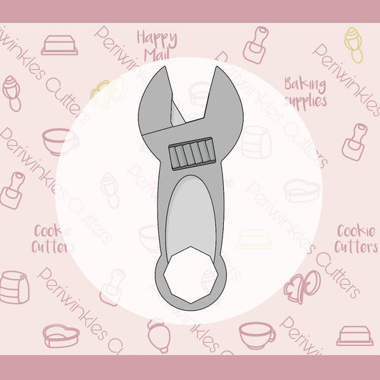 Extra Tallish Wrench Tool Cookie Cutter - Narrow - Periwinkles Cutters