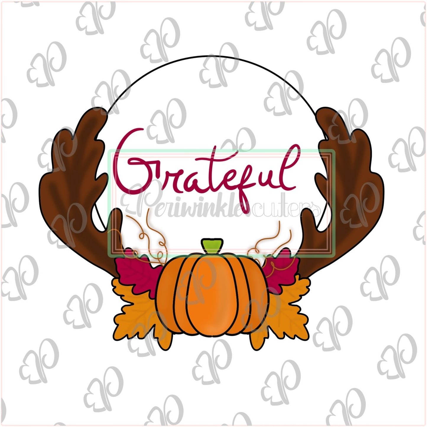 Fall Frame 2019 Cookie Cutter - Thanksgiving Frame 2019 - Periwinkles Cutters