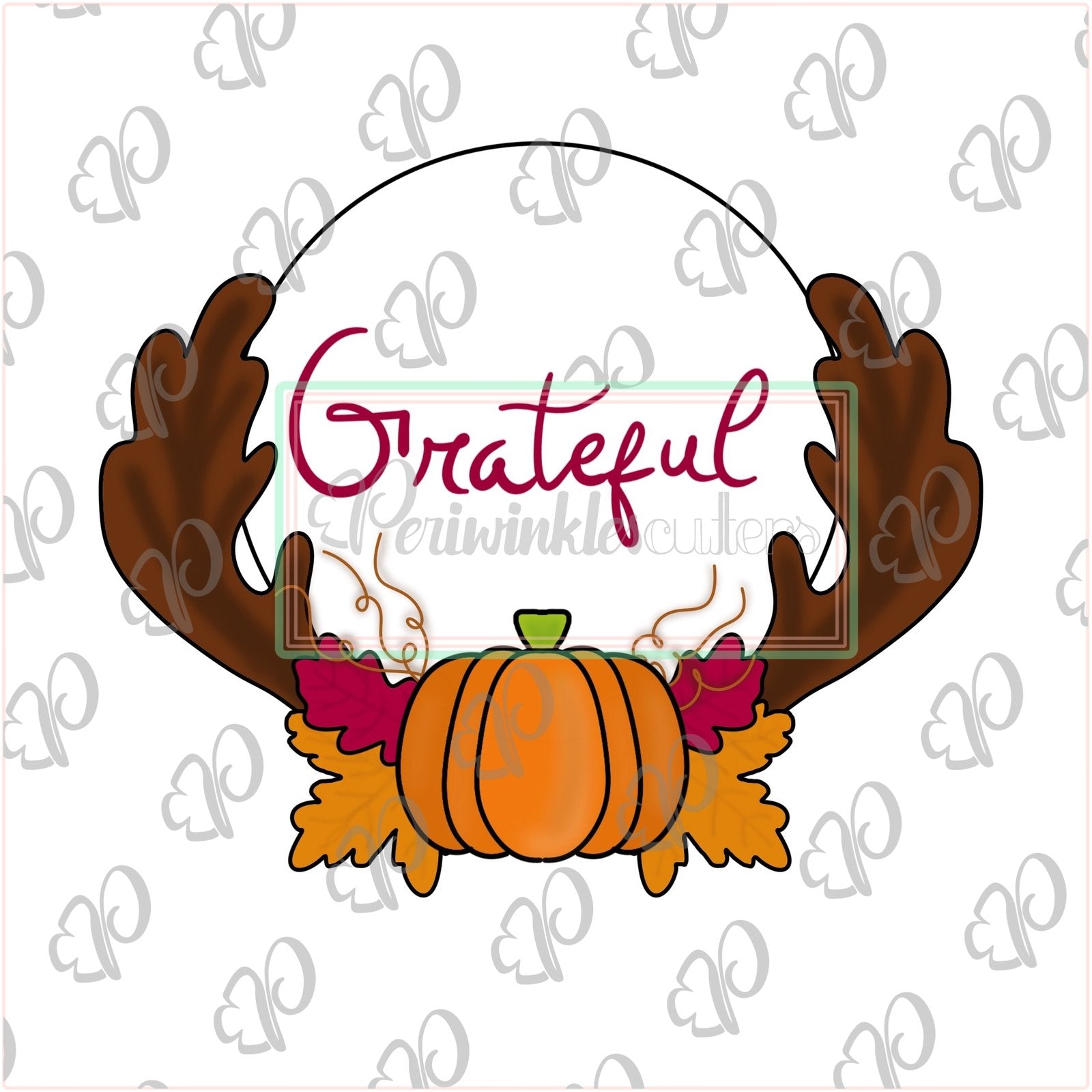 Fall Frame 2019 Cookie Cutter - Thanksgiving Frame 2019 - Periwinkles Cutters