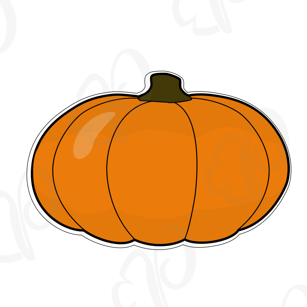 Fall Pumpkins 2018 Cookie Cutter - Periwinkles Cutters