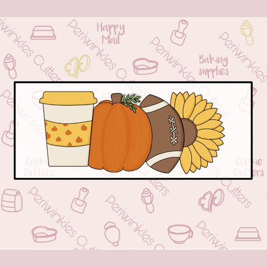 Fall Things Puzzle Set of 4 Cookie Cutter - Periwinkles Cutters
