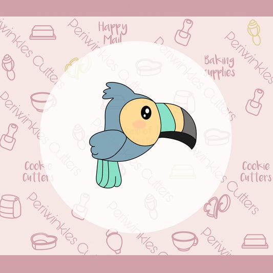 Fancy Toucan Cookie Cutter - Periwinkles Cutters