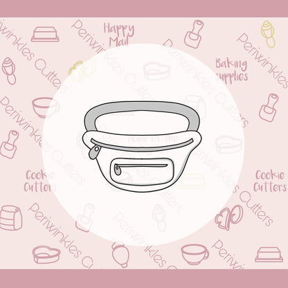 Fanny Pack Cookie Cutter - Periwinkles Cutters
